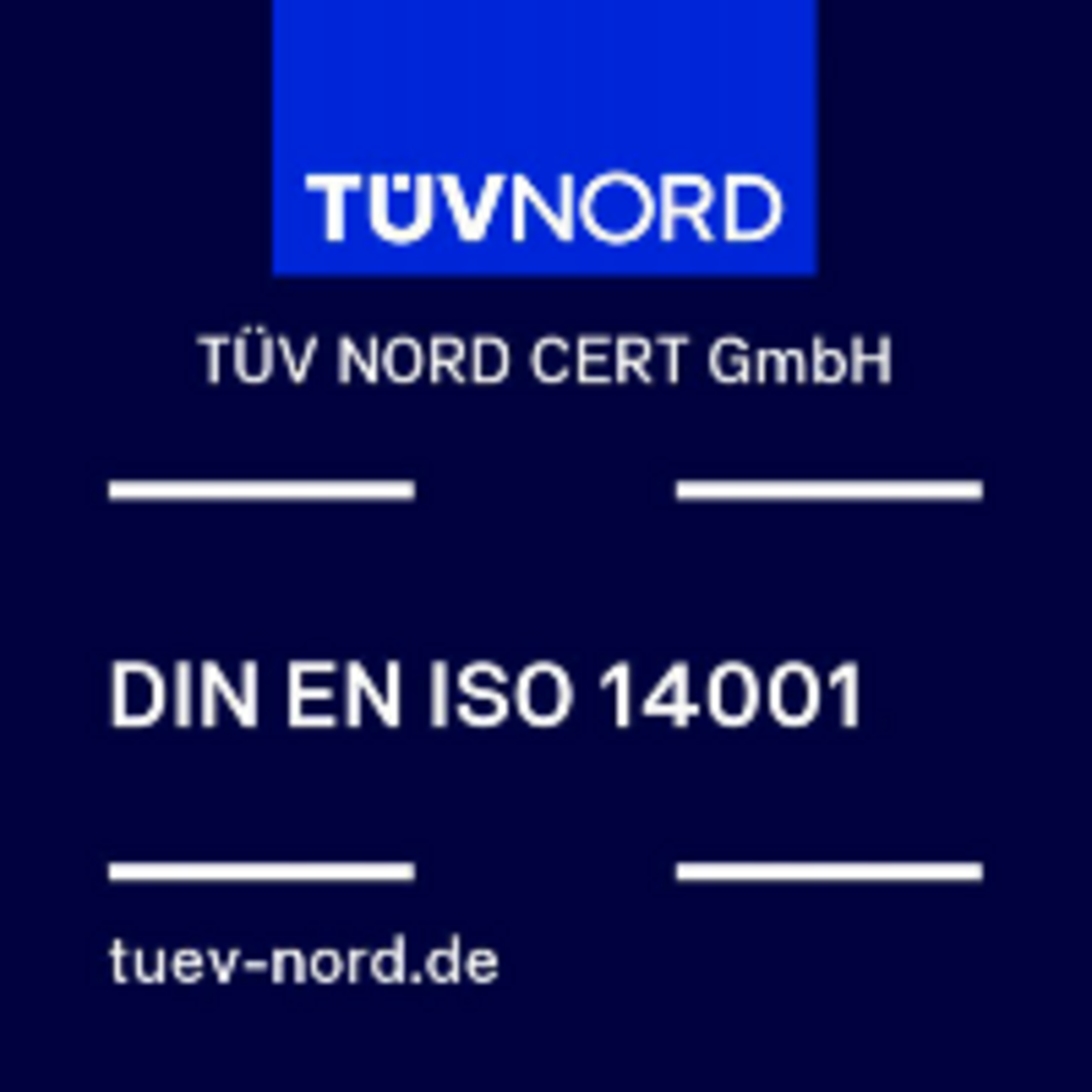 DIN EN ISO 14001:2015 Certificate